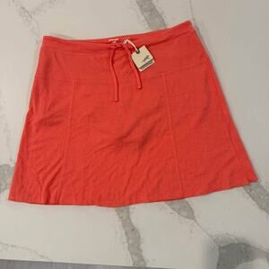 Horny Toad NWT Sereena Skort Womens Large Orange Stretch Drawstring ElasticWaist